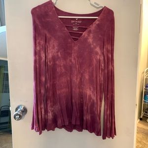 American Eagle Outfitter Bell Sleeve Top (Soft and Sexy Line, Size Small)
